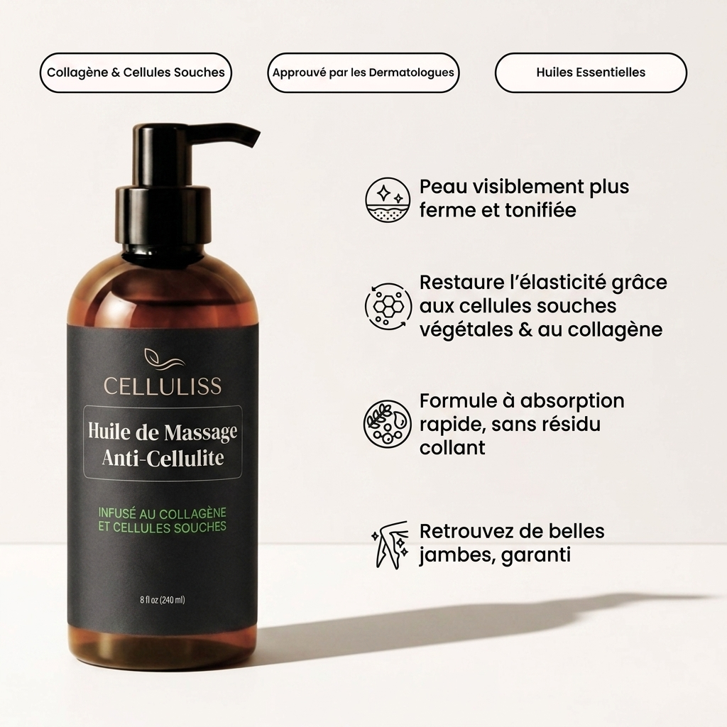 Huile de massage anti-cellulite